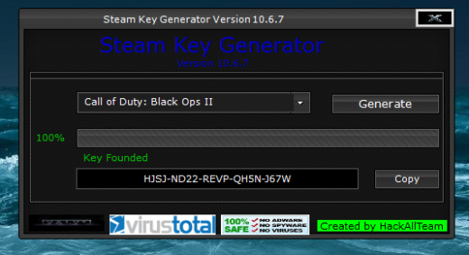 Free Online Steam Key Generator